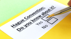 Hague Convention clarifies rules regarding children with separated parents living in different countries.