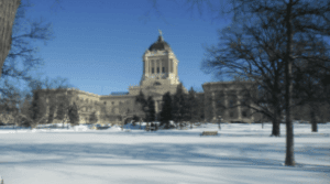 Manitoba Legislature in Winter