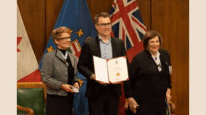 Marc Marion receives Coronation Medal