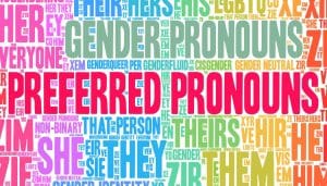 preferred pronoun word cloud